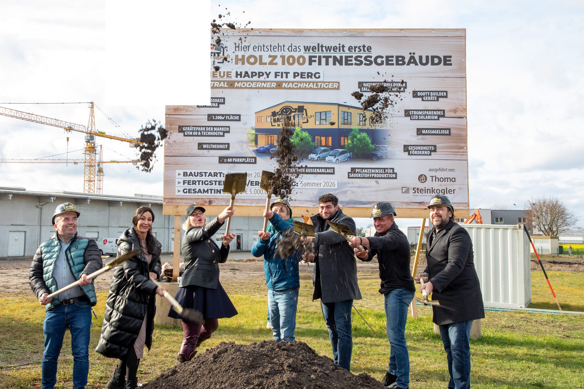 HappyFit – Spatenstichfeier am zusätzlichen Standort in Perg